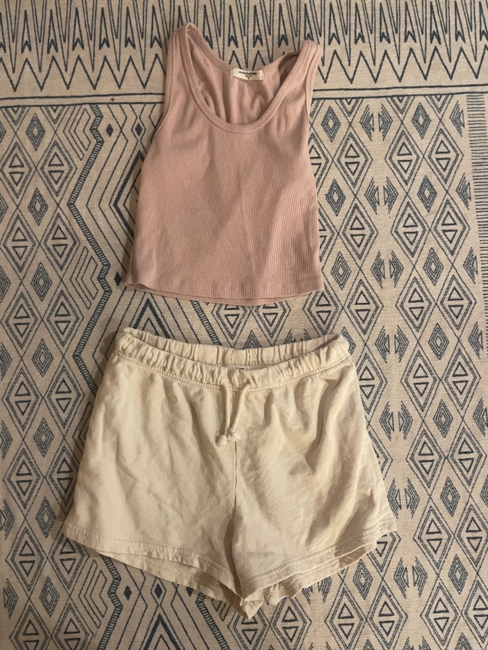 PerfectWhitetee set blondie tank and short